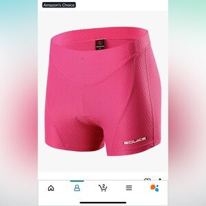 Women's Vibrant Pink Bike Shorts